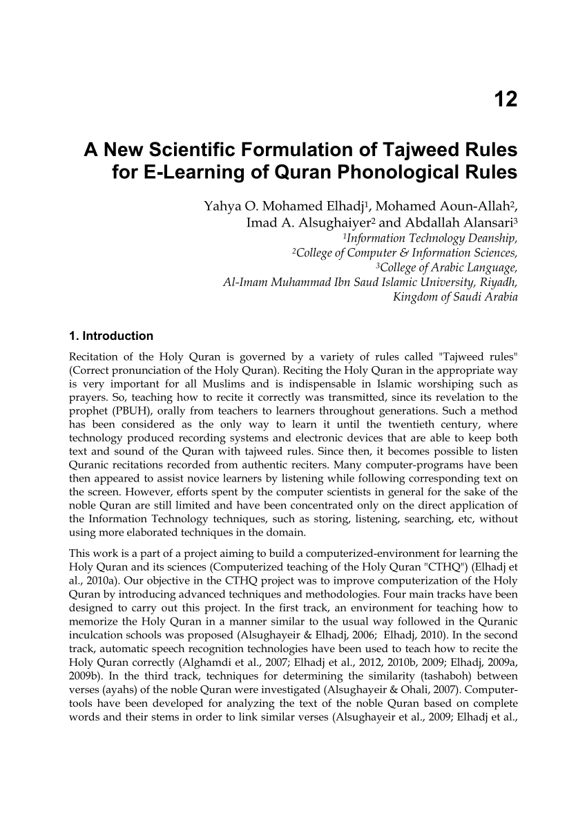 simplified rules of tajweed pdf
